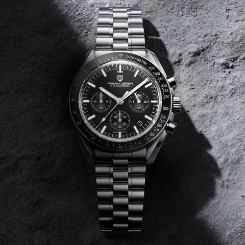 PAGANI DESIGN 2025 New Men's Watches Top Luxury Quartz Watch For Men Auto Date Speed Chronograph AR Sapphire Mirror Wrist watch
